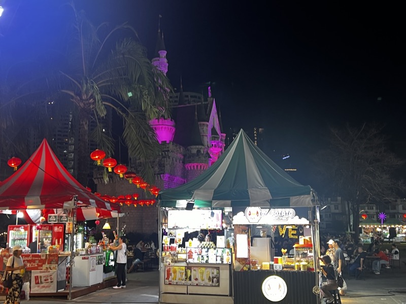 ダンネラミットのお城と夜景