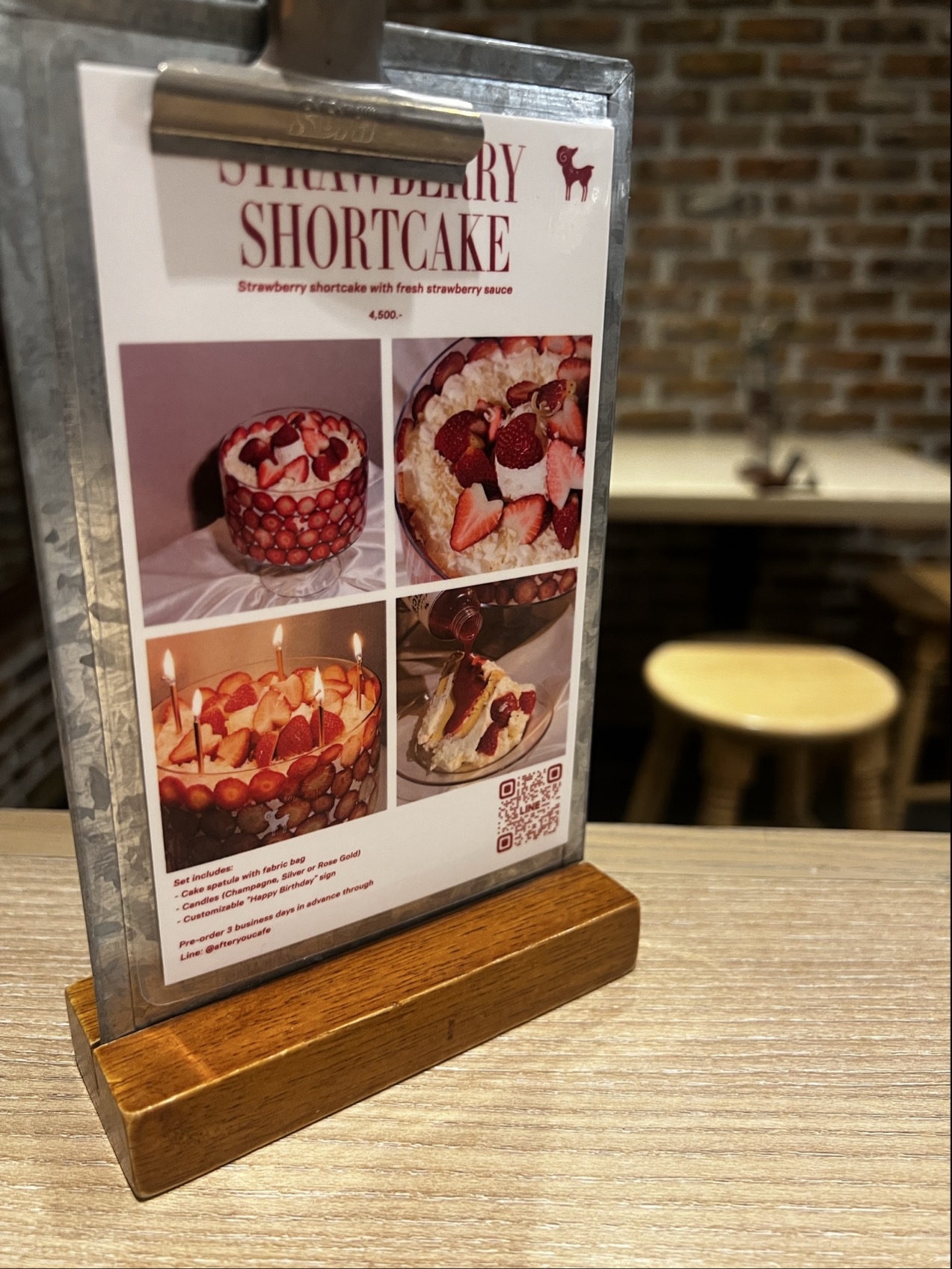 After You Dessert Cafeのストロベリーチーズケーキかき氷